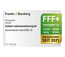 Siegel: Die hybride Privatrente erhält von Franke und Bornberg die Note hervorragend